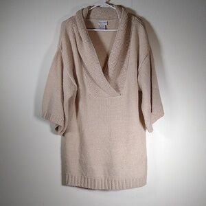 Soft Surroundings neutral oversized tunic sweater M